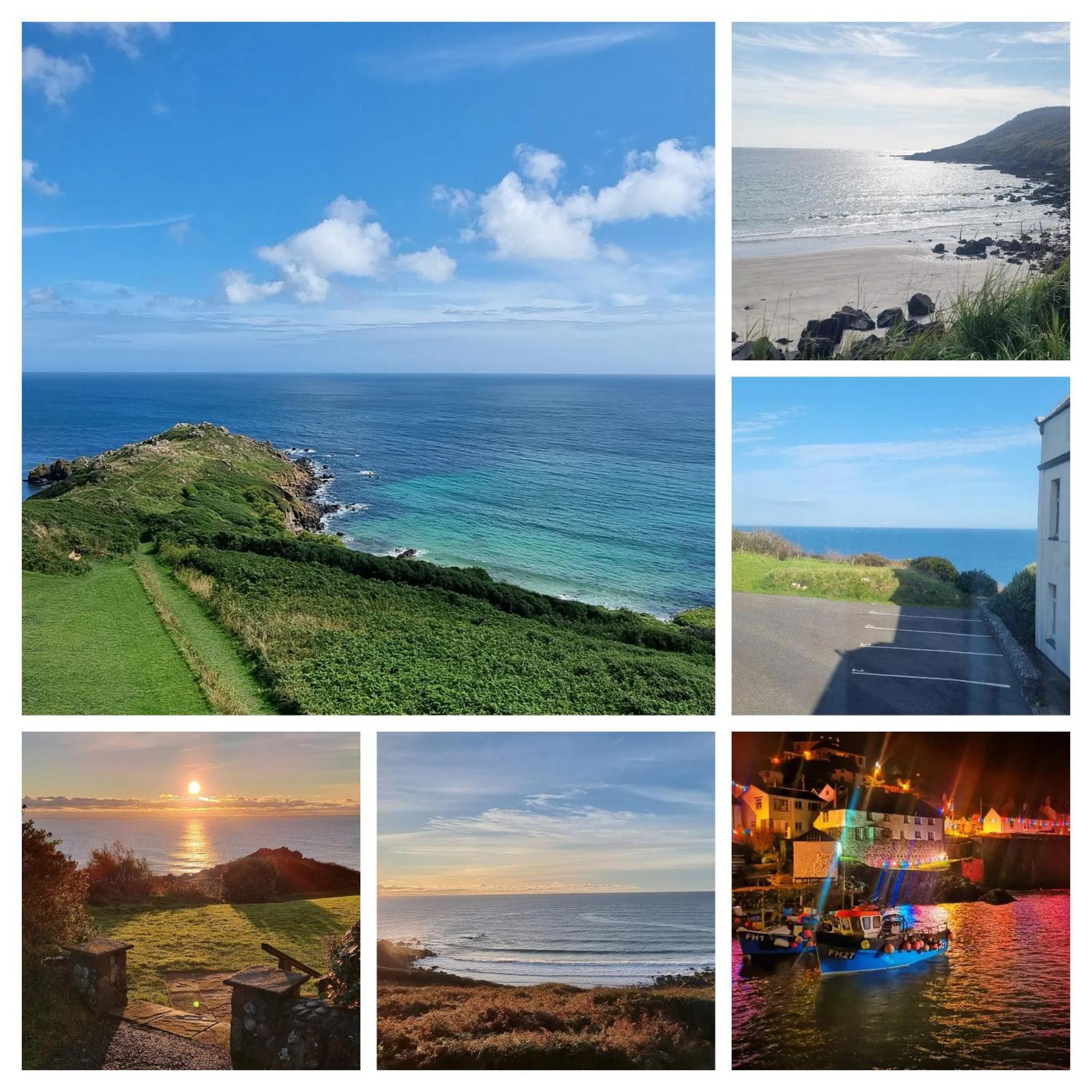 Villa Journeys End With Stunning Sea Views From The Headland Coverack Esterno foto